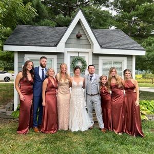 Revelry bridesmaids dress size 0, 2, 2, 4, 4 price is per dress